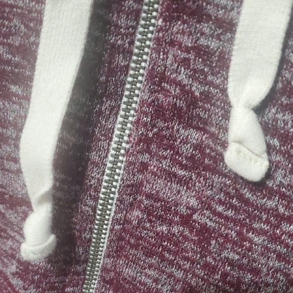 American Eagle Hoodie Size S SMALL Y2k Women's Purple Zip-Up Hoodie - Picture 6 of 6